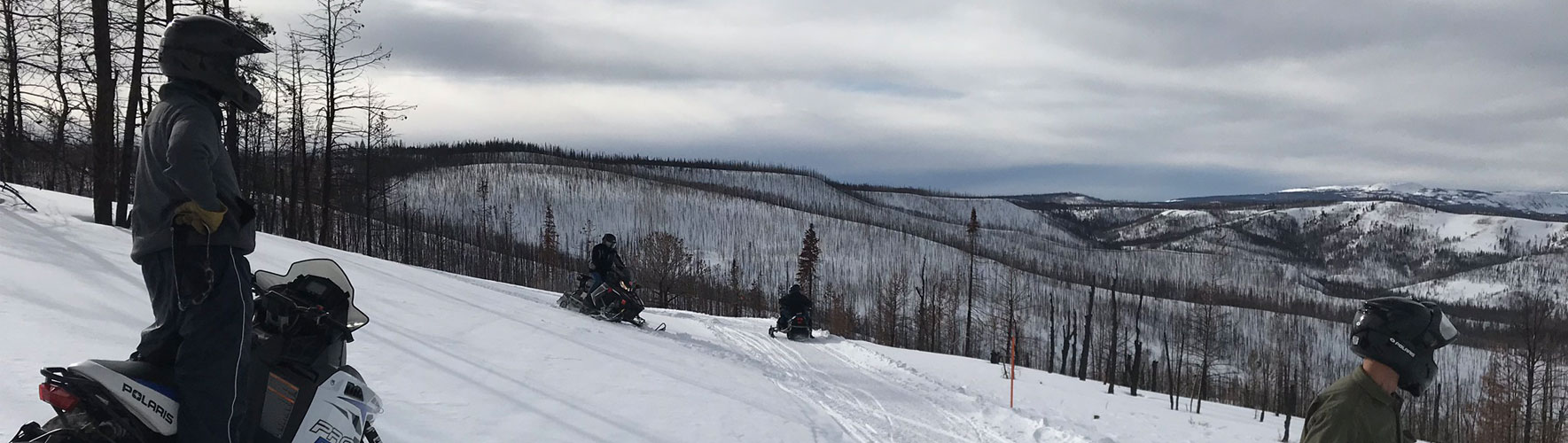 Plat5 Snowmobile Club Members on club trip