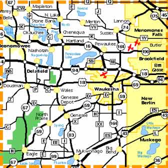 Washington & Waukesha County Snowmobile Trail Maps, Conditions, Hotline ...